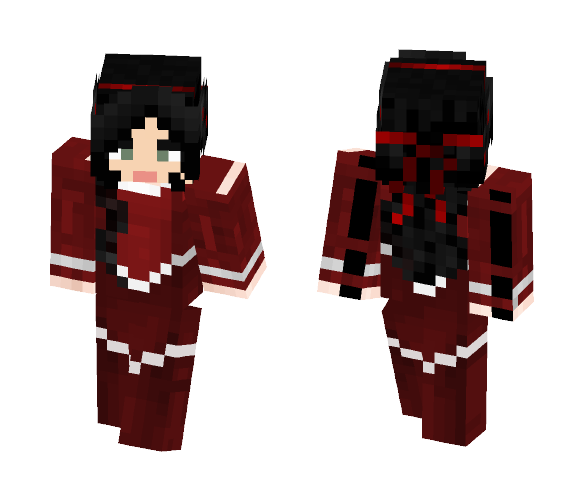 Medieval Scarlet Dress - Female Minecraft Skins - image 1
