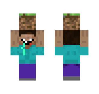 Noob Holding A Dirt Block