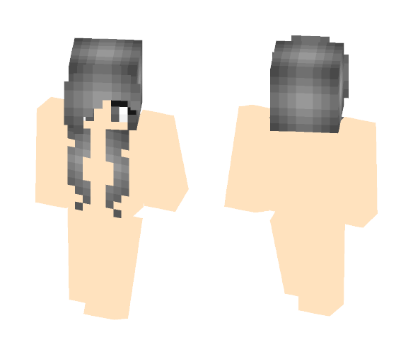 Black haired girl base - Color Haired Girls Minecraft Skins - image 1