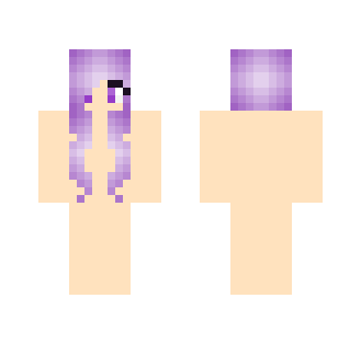 Purple girl hair base - Color Haired Girls Minecraft Skins - image 2