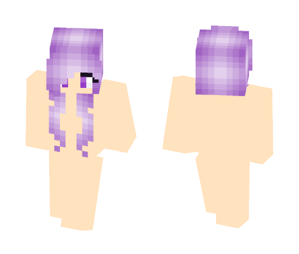 Purple girl hair base - Color Haired Girls Minecraft Skins - image 1