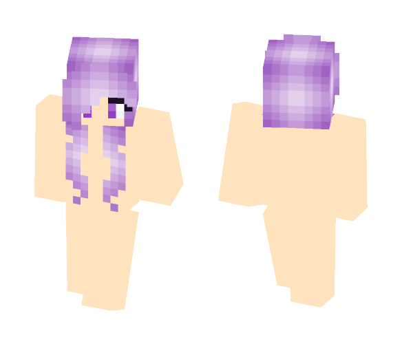 Download Free Purple girl hair base Skin for Minecraft image 1 Purple girl hair base - Color Haired Girls Minecraft Skins - image 1