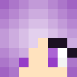 Purple girl hair base - Color Haired Girls Minecraft Skins - image 3