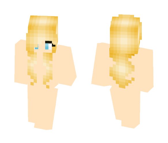 Download Free Blonde hair girl base Skin for Minecraft image 1 Blonde hair girl base - Color Haired Girls Minecraft Skins - image 1