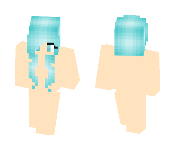 Download Free Cyan hair base Skin for Minecraft image 1 Cyan hair base - Female Minecraft Skins - image 1