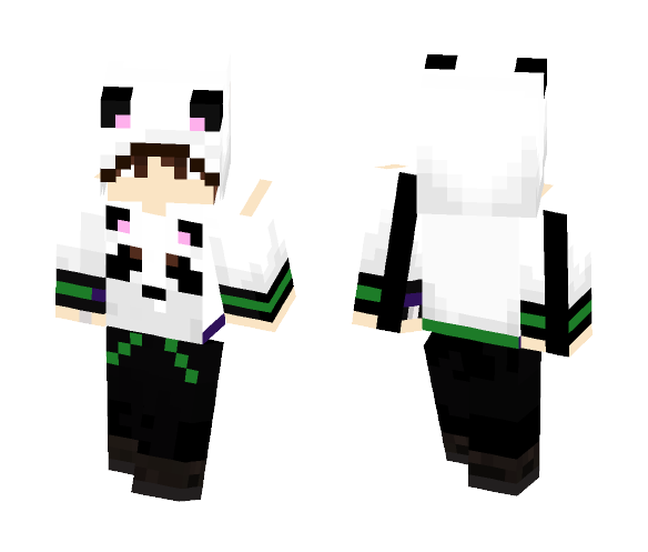 Panda Hoodie Boy - Boy Minecraft Skins - image 1