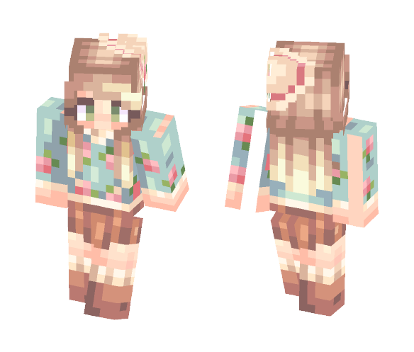 Floral Shirt - Female Minecraft Skins - image 1
