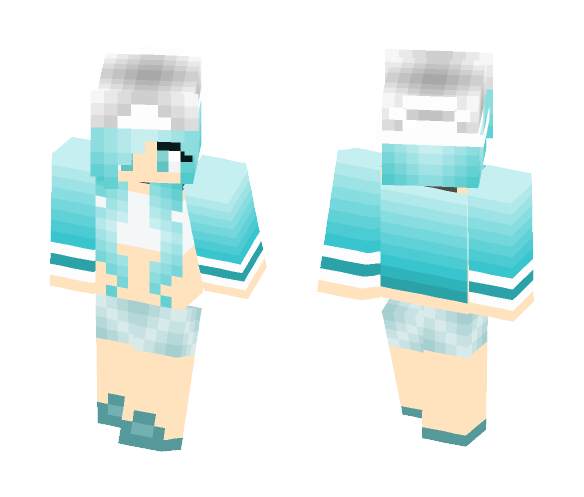 Cyan girl tomboy - Girl Minecraft Skins - image 1