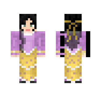 Medieval Purple and Yellow Dress