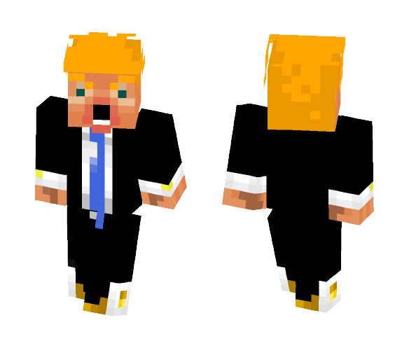 Download Free Donald Trump - Swagway Gold Edition Skin for Minecraft image 1 Donald Trump - Swagway Gold Edition - Male Minecraft Skins - image 1