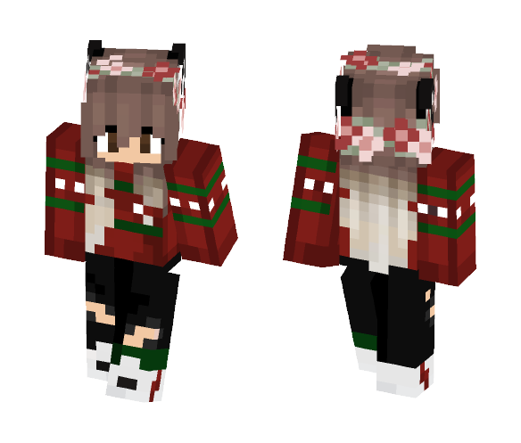 X-Mas Wolf :3 - Female Minecraft Skins - image 1