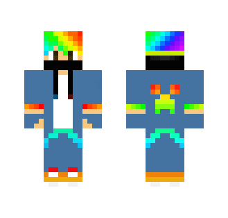 Rainbow hair boy