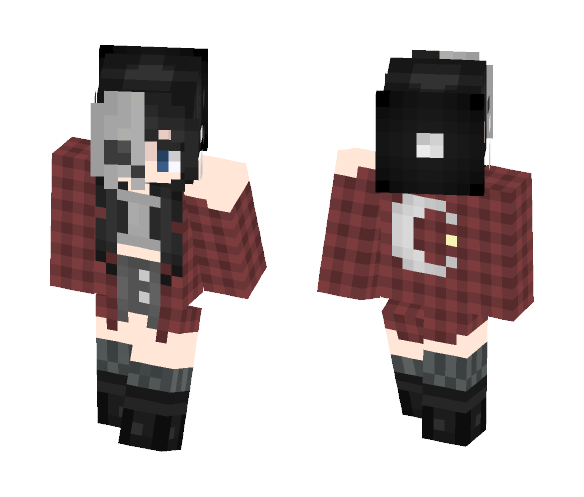 {*#*}Skull Mask Girl{*#*} - Female Minecraft Skins - image 1