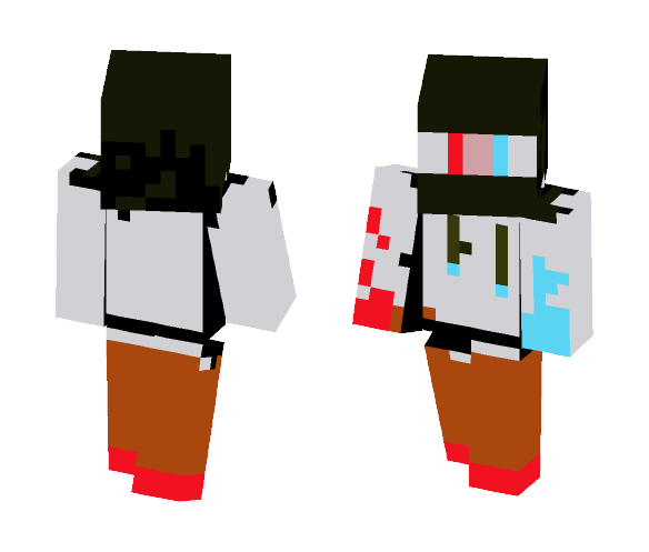 Greeninja fire and water - Male Minecraft Skins - image 1