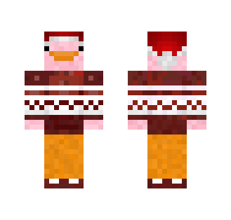 Pink Christmas Duck - Christmas Minecraft Skins - image 2