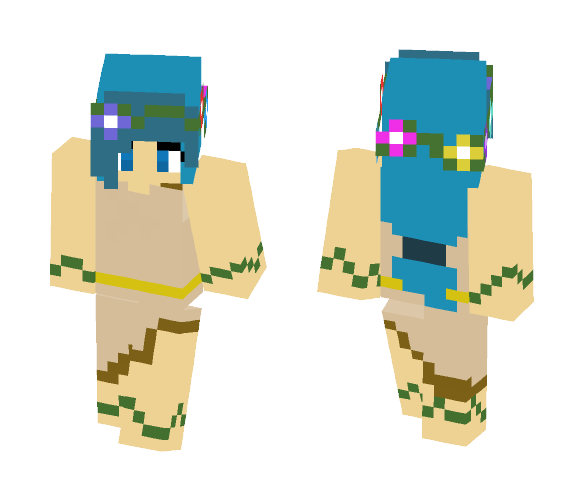 Download Free Plant spirit (Girl) Skin for Minecraft image 1 Plant spirit (Girl) - Female Minecraft Skins - image 1