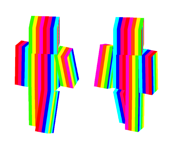 RainBow Man (NO Face Edition) - Interchangeable Minecraft Skins - image 1
