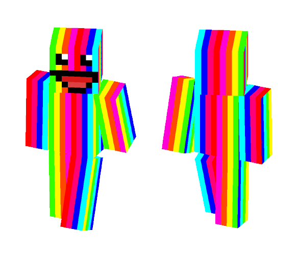 RainBow Man (face edition) - Interchangeable Minecraft Skins - image 1