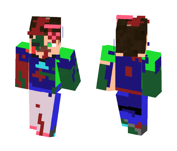 Zombie Steve - Male Minecraft Skins - image 1