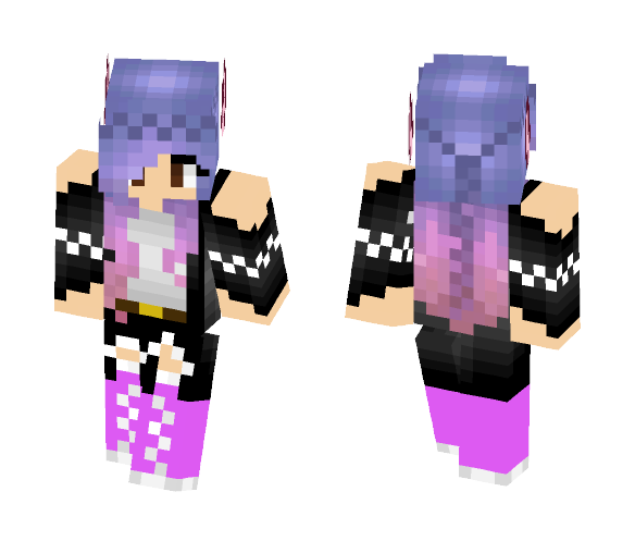 Rainbow wolf mage. - Female Minecraft Skins - image 1