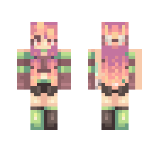 Tree with pink hair or smth