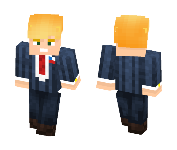 Download Free Donald Trump Skin for Minecraft image 1 Donald Trump - Male Minecraft Skins - image 1