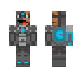 Cookie_CraftHD (Cyborg blue) 2016 - Male Minecraft Skins - image 2