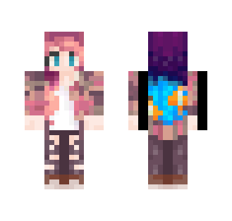 Sinking in the fall ocean - Female Minecraft Skins - image 2