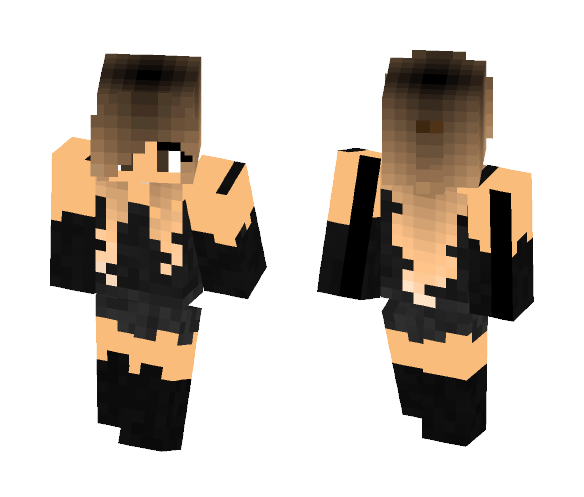 Ariana Grande - Black Outfit - Female Minecraft Skins - image 1