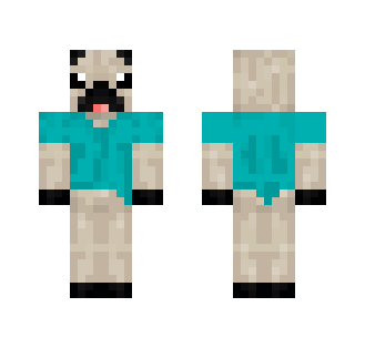 pug in steve t-shirt - Male Minecraft Skins - image 2