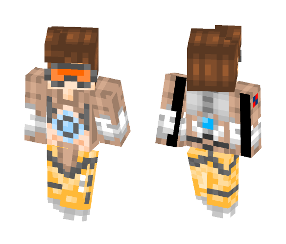 Tracer - Overwatch - Female Minecraft Skins - image 1