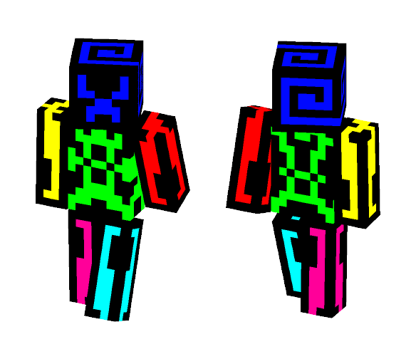 Tron Outfit (multi Clolored Editon) - Interchangeable Minecraft Skins - image 1