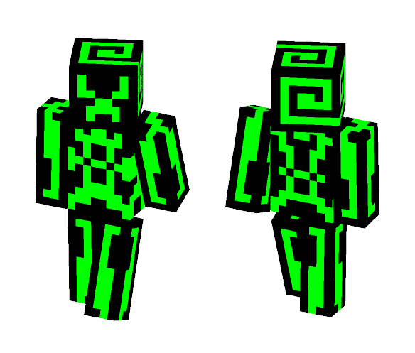Tron Outfit (Lime Green Edition) - Interchangeable Minecraft Skins - image 1
