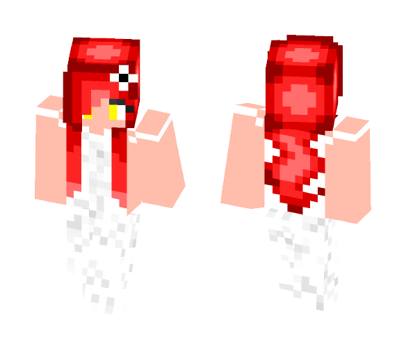 Download Free Girl in white dress Skin for Minecraft image 1 Girl in white dress - Girl Minecraft Skins - image 1