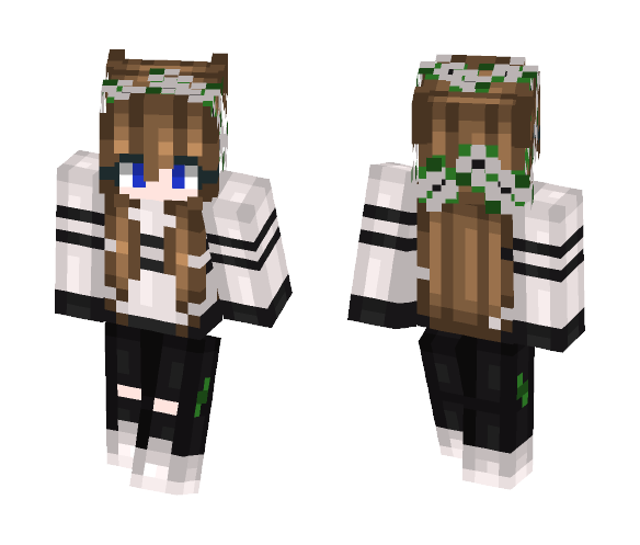 Flowerssss // Gracecreeper10 - Female Minecraft Skins - image 1