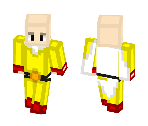 (Saitama,One Punch Man) Request - Male Minecraft Skins - image 1