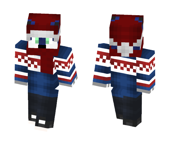 Download Free Kyle The Blue Wolf (Fursona)♪ Skin for Minecraft image 1 Kyle The Blue Wolf (Fursona)♪ - Male Minecraft Skins - image 1