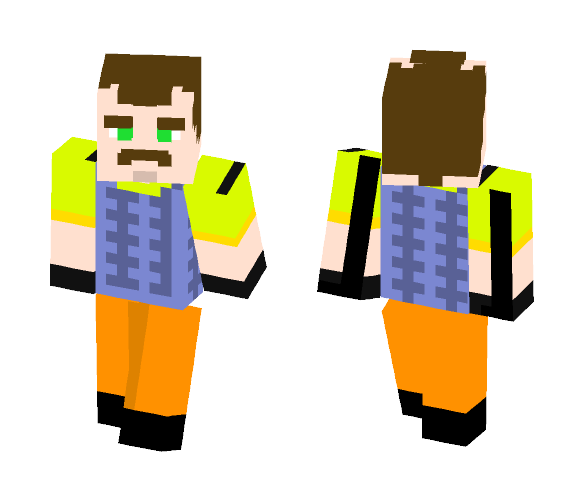 Neighbour -hello neighbour - Male Minecraft Skins - image 1