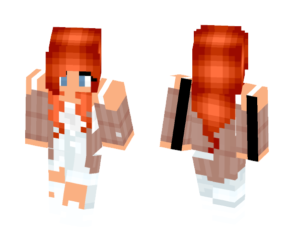 Red hair girl cloths #2 - Color Haired Girls Minecraft Skins - image 1