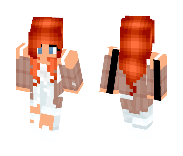 Download Free Red hair girl cloths #2 Skin for Minecraft image 1 Red hair girl cloths #2 - Color Haired Girls Minecraft Skins - image 1