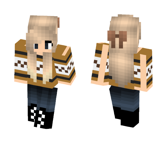 Download Free Thanksgiving girl Skin for Minecraft image 1 Thanksgiving girl - Girl Minecraft Skins - image 1