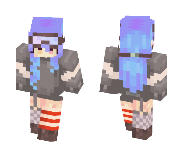 Skiing On Thin Snow - Female Minecraft Skins - image 1