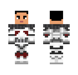 Lieutenant Thire without helmet