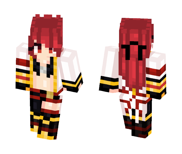 Blazing Heart - Female Minecraft Skins - image 1