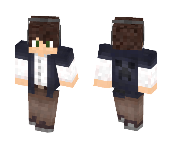 Long Sleeves & Headphones - Male Minecraft Skins - image 1