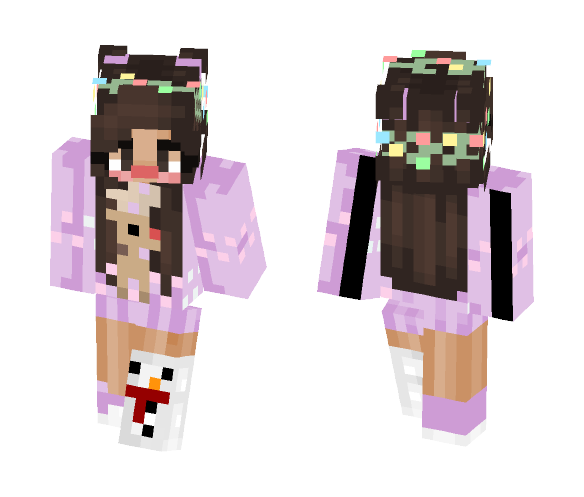 christmas sweater gal - Christmas Minecraft Skins - image 1