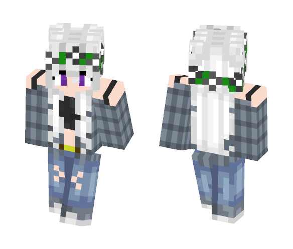 Gray Flannel // Gracecreeper10 - Female Minecraft Skins - image 1
