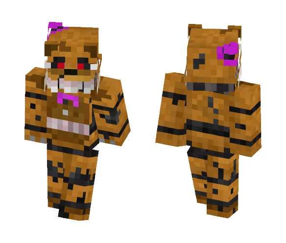 FNaF 4 - Nightmare Fredbear - Male Minecraft Skins - image 1