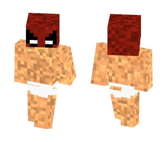 A bit naked Deadpool - Comics Minecraft Skins - image 1