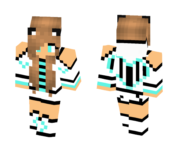 Teal Teen - Female Minecraft Skins - image 1